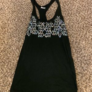 Black tank top